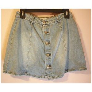 Denim mini skirt